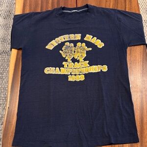 Vintage western mass track championships 1983 T-shirt.